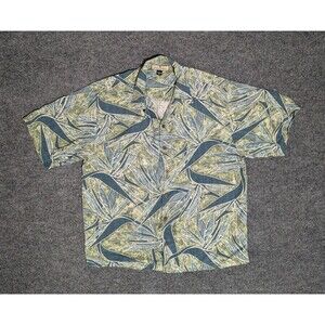 Tommy Bahama Hawaiian Shirt Silk Mens Large Floral